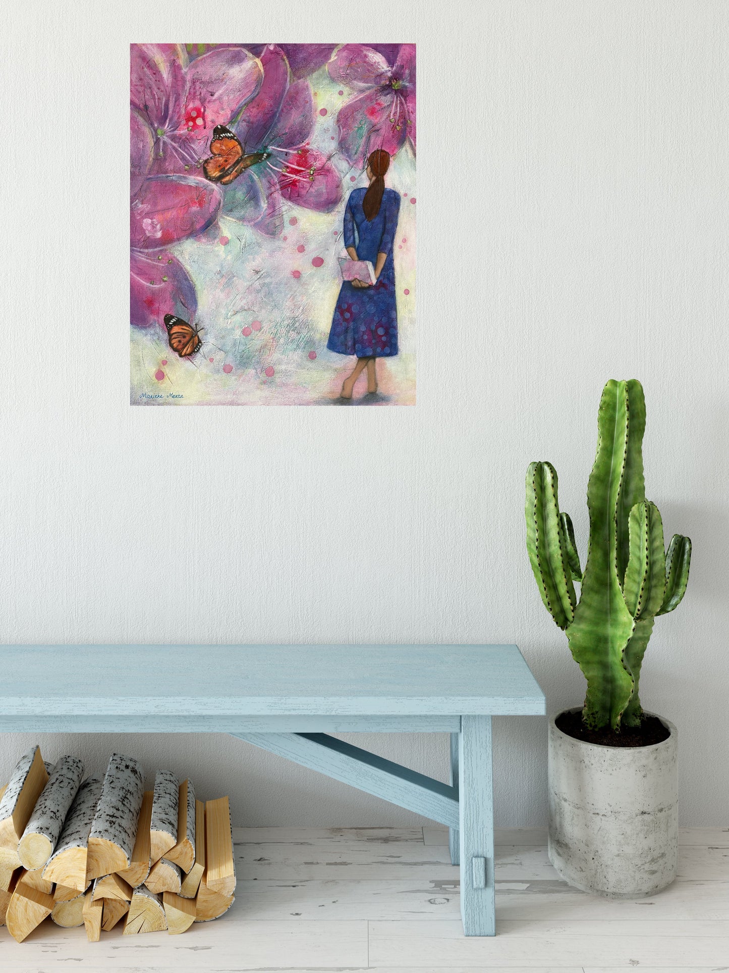 Butterfly Daydreams - Art Painting on Canvas