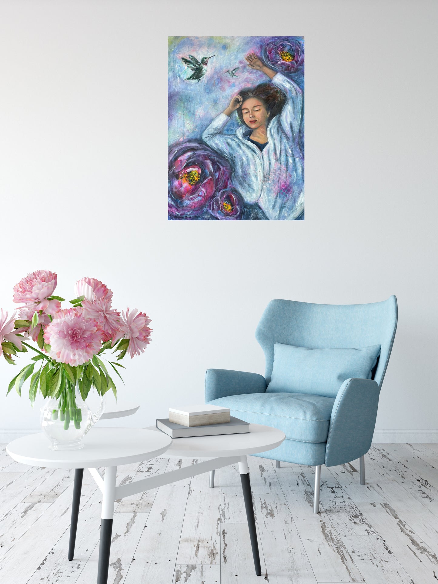 Hummingbird Dreams - Original Painting on Canvas