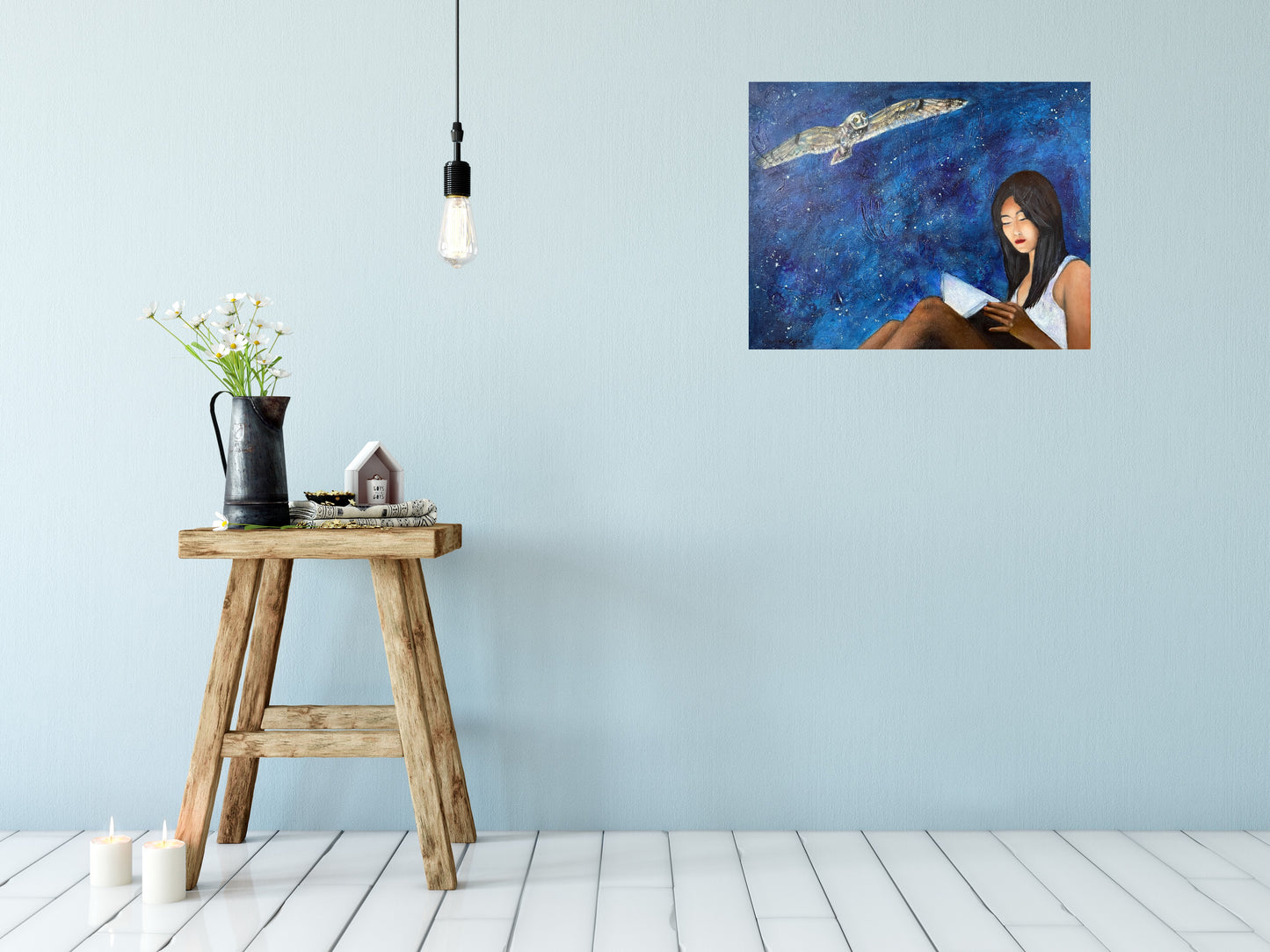 Night Owl - Fine Art Painting on Canvas