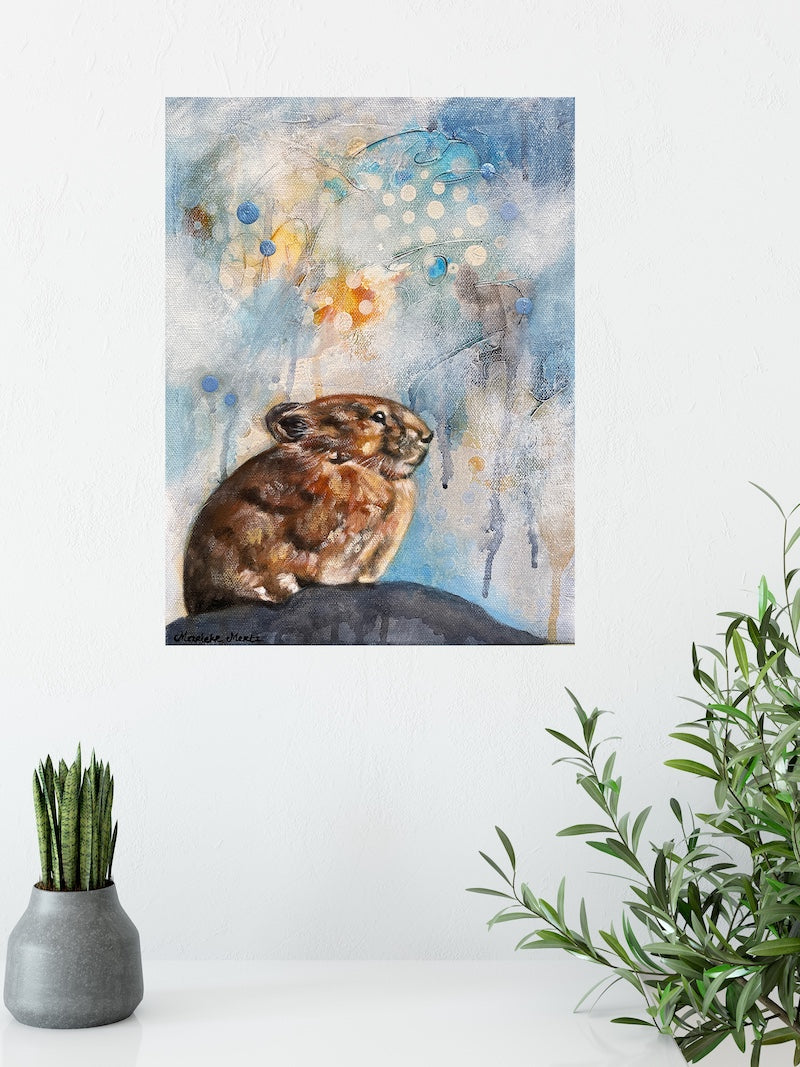 Pika - Wildlife Art Painting on Canvas
