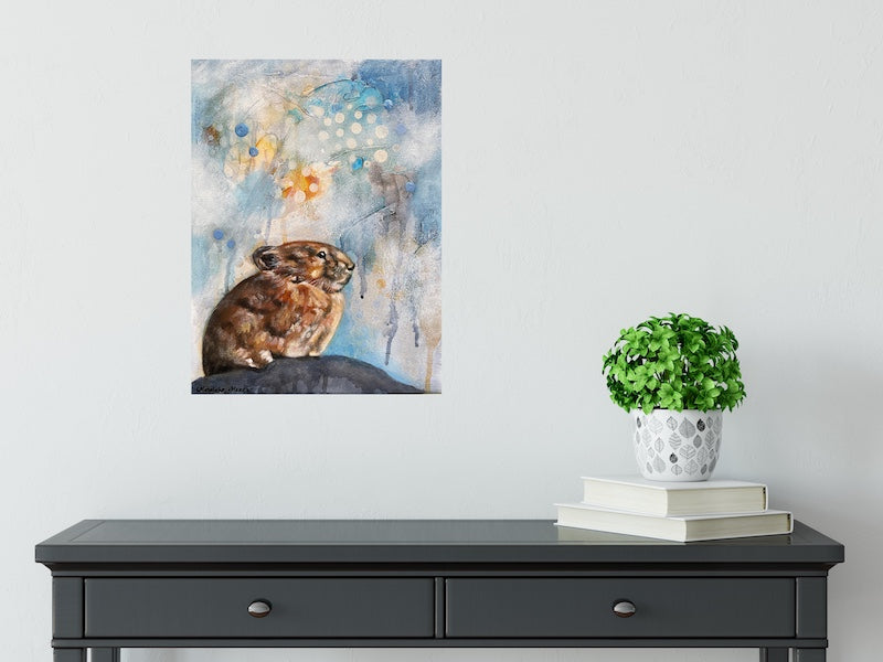 Pika - Wildlife Art Painting on Canvas