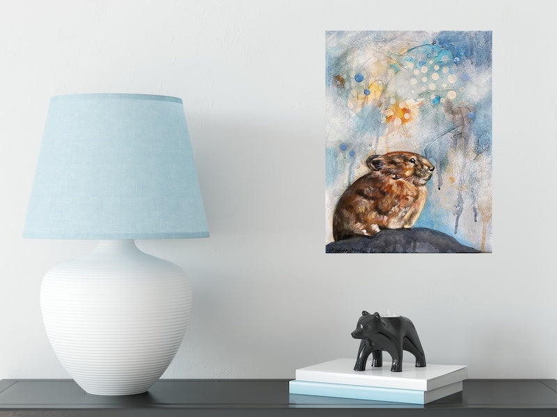 Pika - Wildlife Art Painting on Canvas