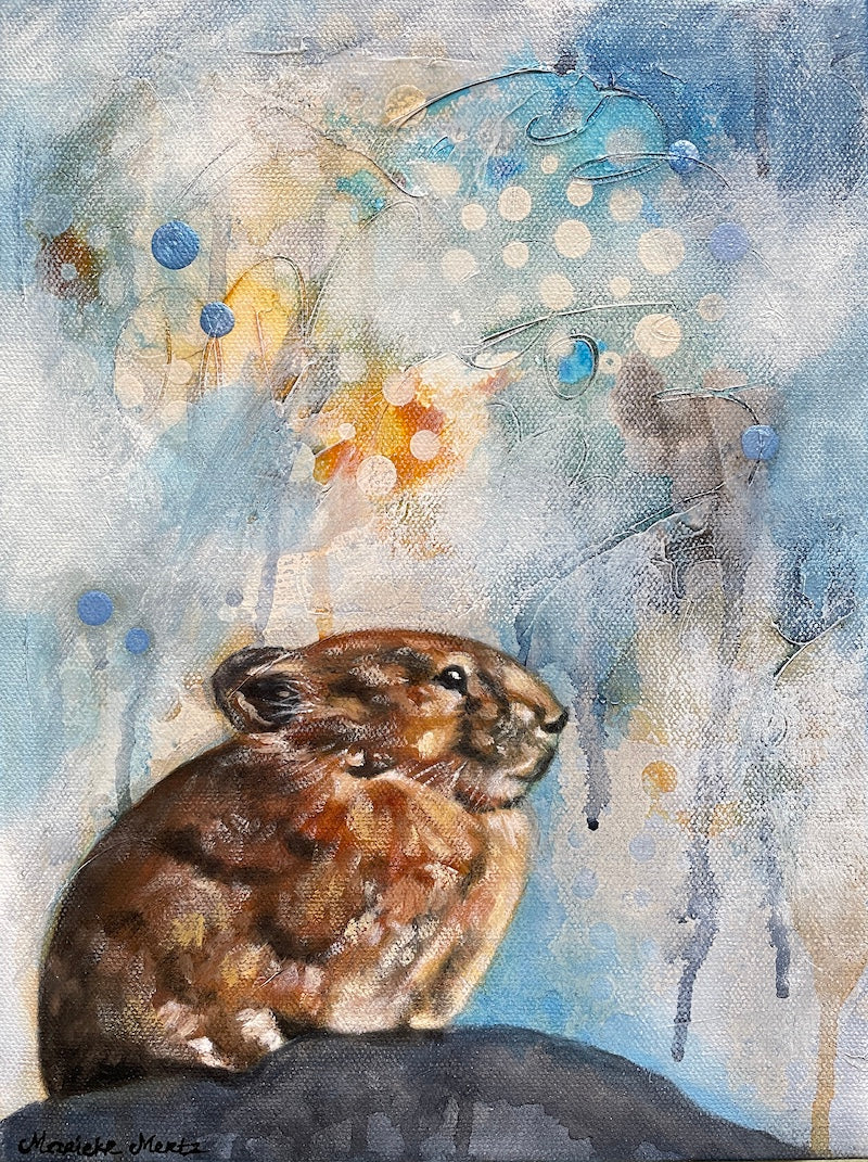 Pika - Wildlife Art Painting on Canvas