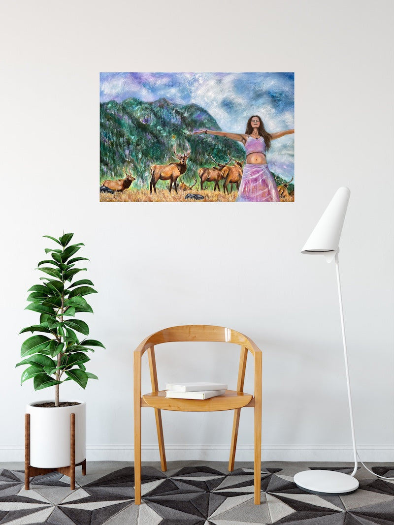 With Open Arms - Original Fine Art Painting on Canvas