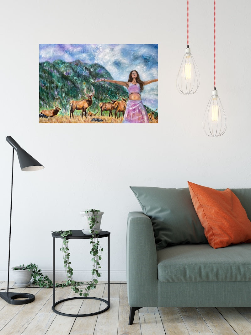 With Open Arms - Original Fine Art Painting on Canvas