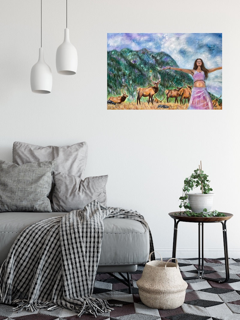 With Open Arms - Original Fine Art Painting on Canvas