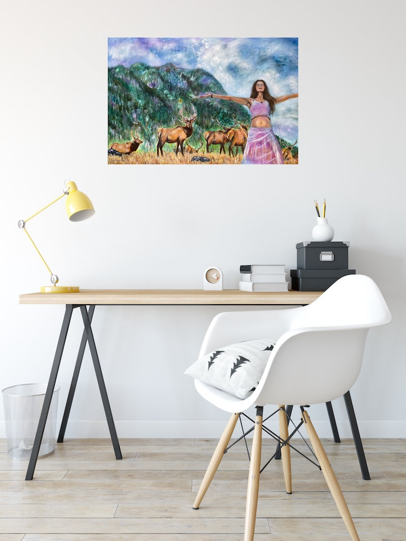 With Open Arms - Original Fine Art Painting on Canvas