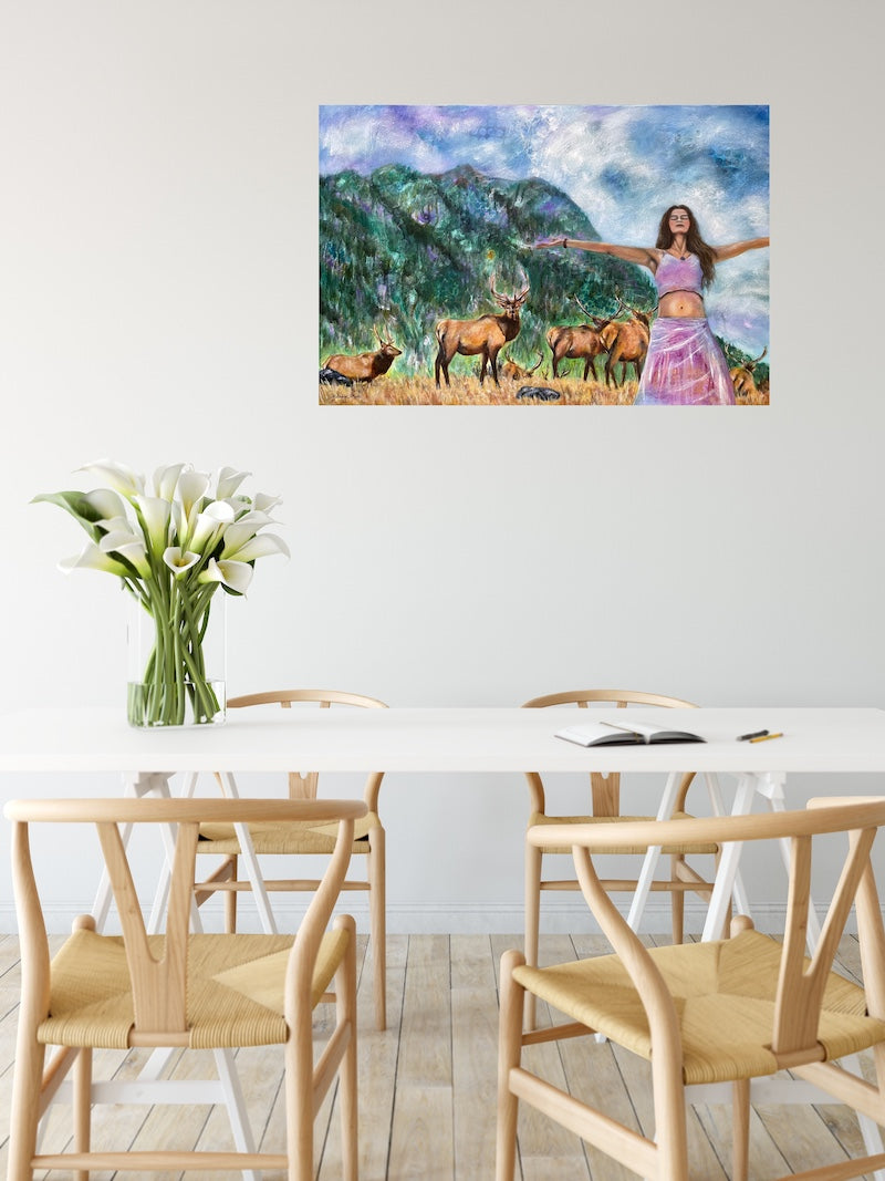 With Open Arms - Original Fine Art Painting on Canvas