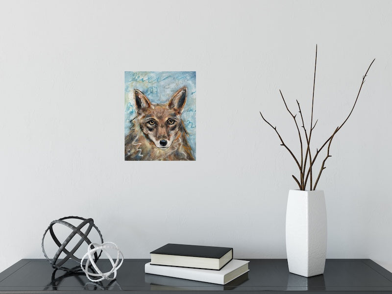 Coyote Connection Original Wildlife Painting