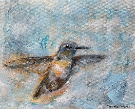 Pure Joy Hummingbird Original Painting