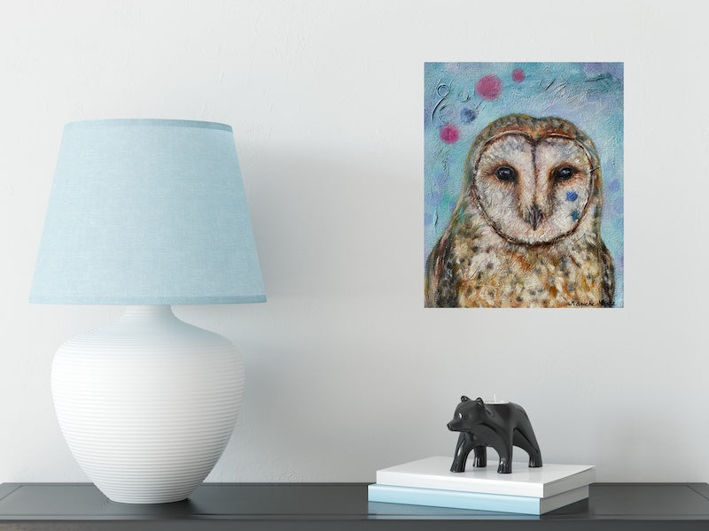 Joyful Encounter - Barn Owl Original Art