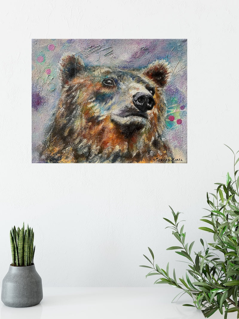 Longing - Brown Bear Original Art
