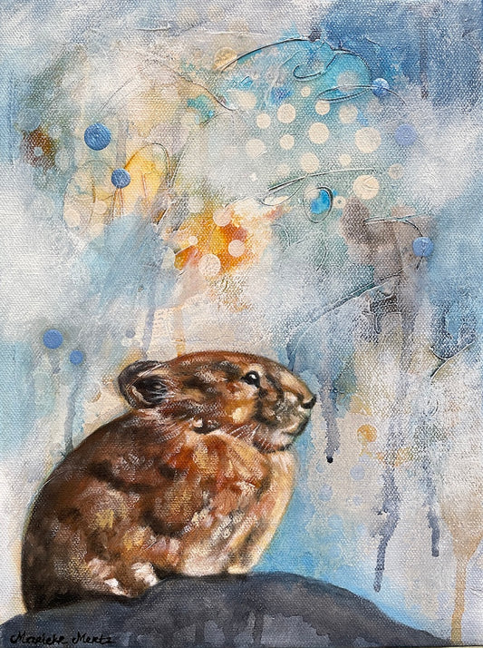 Pika - Wildlife Art Painting on Canvas