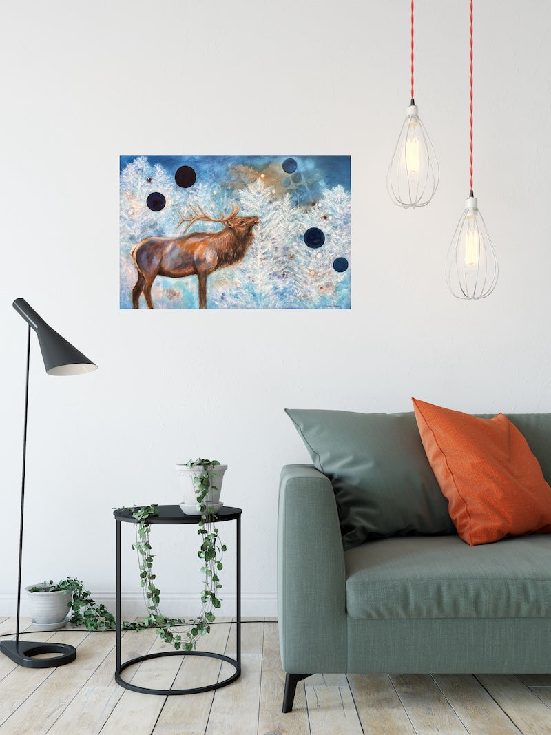 Resilience Elk Original Painting