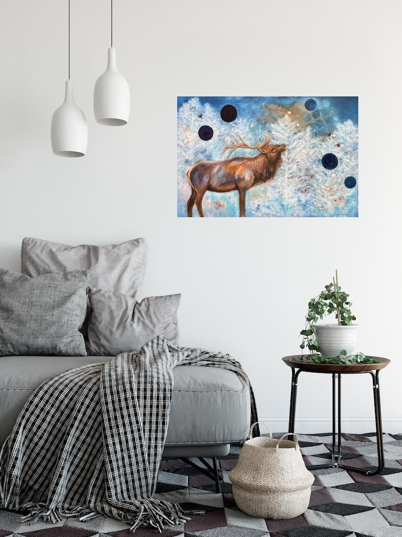 Resilience Elk Original Painting