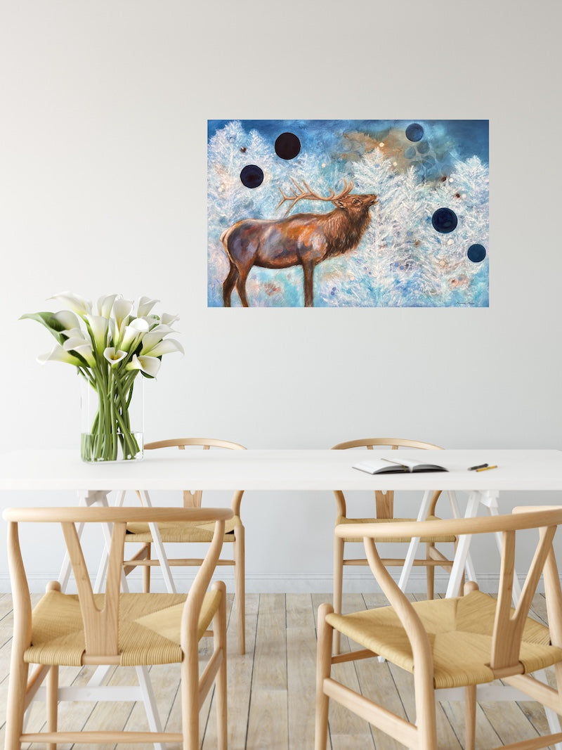 Resilience Elk Original Painting