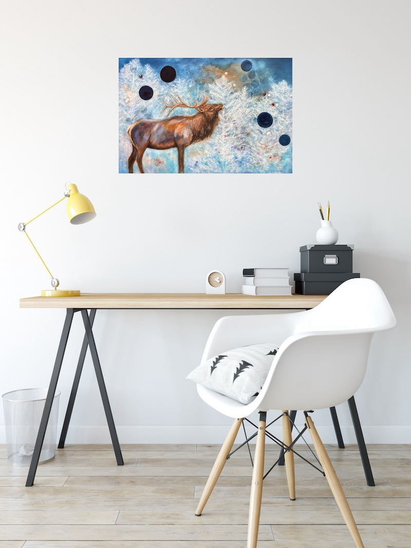 Resilience Elk Original Painting