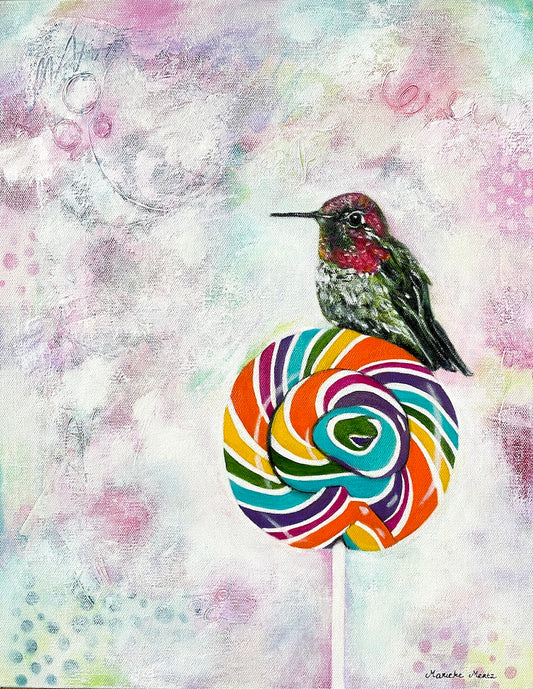 Sweet Tooth - Hummingbird Painting