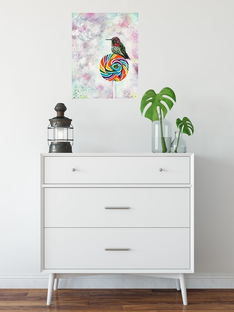 Sweet Tooth - Hummingbird Painting